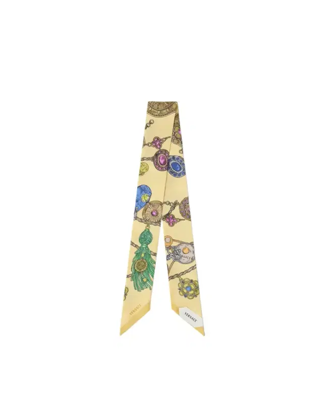 Versace Printed Silk Twill Ribbon
