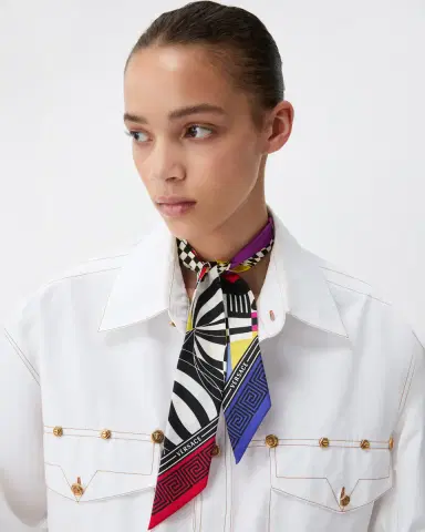 Versace Printed Silk Twill Ribbon | Thumbnail 2