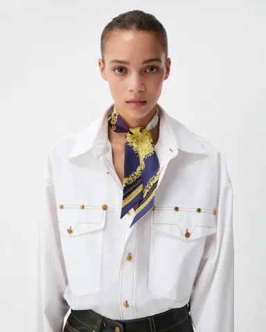 Versace Printed Silk Twill Ribbon | Thumbnail 2