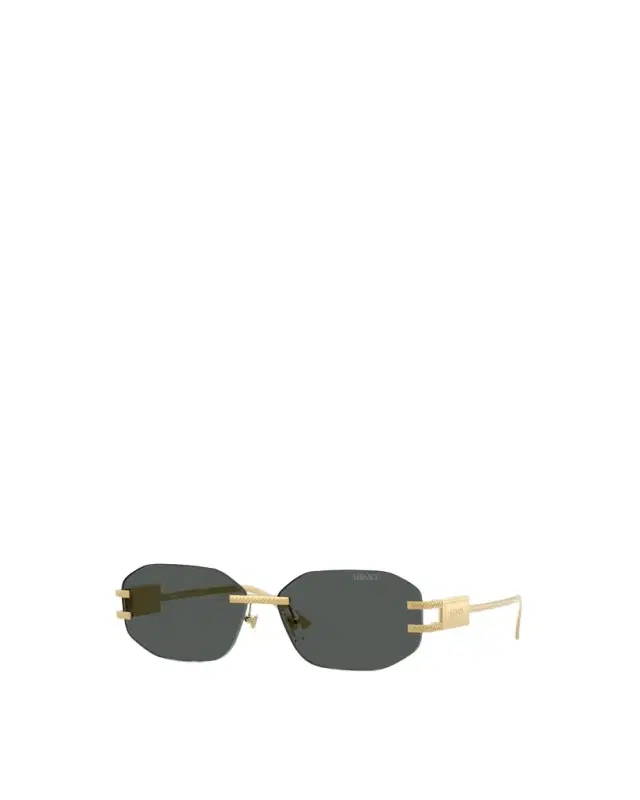 Versace Damier Plaque Sunglasses