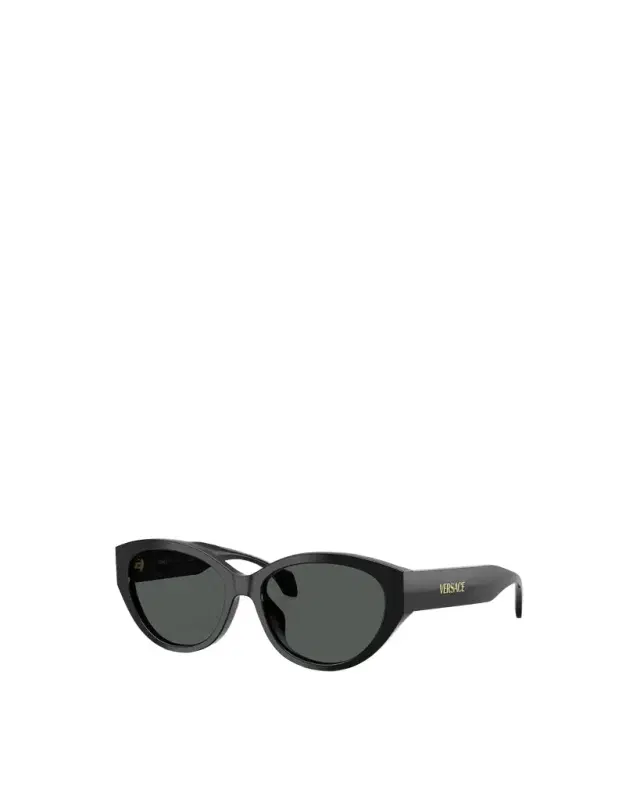 Versace Signature Low-Bridge Oval Sunglasses