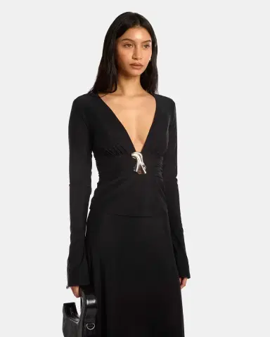 Kate Barton Lila V Neck Top | Thumbnail 6