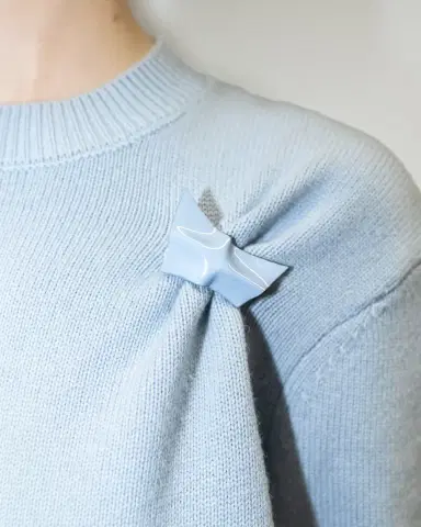Kate Barton Pinched Brooch in Blue | Thumbnail 2