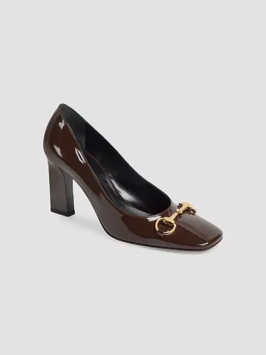 Gucci Women's Signora 85MM Patent Leather Pumps | Thumbnail 2