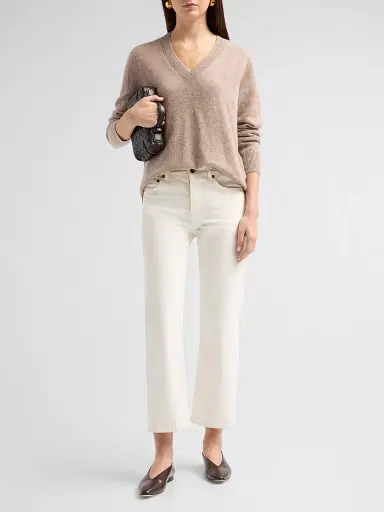 Saks Fifth Avenue Women's Cashmere V-Neck Sweater | Thumbnail 2