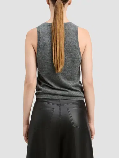 DEREK LAM 10 CROSBY Women's Grayson Mercerized Wool-Cashmere Knit Tank | Thumbnail 3 DEREK LAM 10 CROSBY Women's Grayson Mercerized Wool-Cashmere Knit Tank | Thumbnail 3
