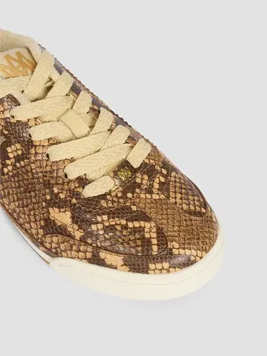 AMIRI Women's Python-Embossed Leather Low-Top Sneakers | Thumbnail 3 AMIRI Women's Python-Embossed Leather Low-Top Sneakers | Thumbnail 3