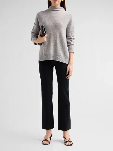 Saks Fifth Avenue Women's Cashmere Drop-Shoulder Turtleneck Sweater | Thumbnail 2