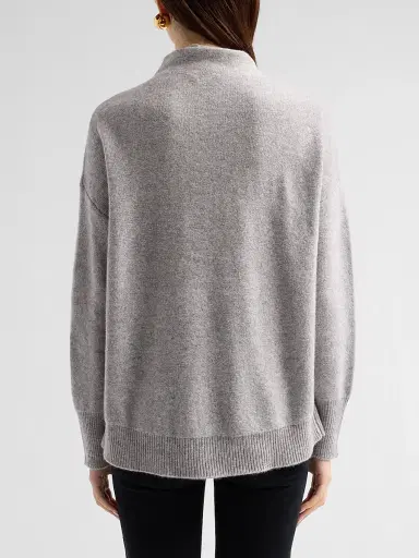 Saks Fifth Avenue Women's Cashmere Drop-Shoulder Turtleneck Sweater | Thumbnail 3