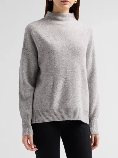 Saks Fifth Avenue Women's Cashmere Drop-Shoulder Turtleneck Sweater | Thumbnail 4
