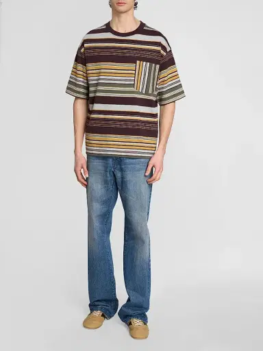 Dries Van Noten Men's Heso Striped Cotton T-Shirt | Thumbnail 2 Dries Van Noten Men's Heso Striped Cotton T-Shirt | Thumbnail 2