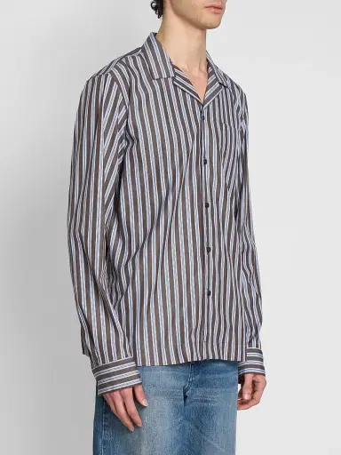 Dries Van Noten Men's Carlty Striped Cotton Shirt | Thumbnail 4 Dries Van Noten Men's Carlty Striped Cotton Shirt | Thumbnail 4