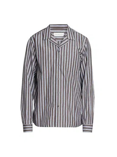 Dries Van Noten Men's Carlty Striped Cotton Shirt | Thumbnail 1 Dries Van Noten Men's Carlty Striped Cotton Shirt | Thumbnail 1