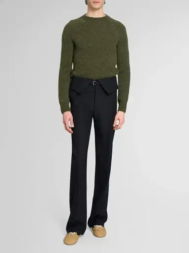 Dries Van Noten Men's Alpaca-Blend Crewneck Sweater | Thumbnail 2 Dries Van Noten Men's Alpaca-Blend Crewneck Sweater | Thumbnail 2
