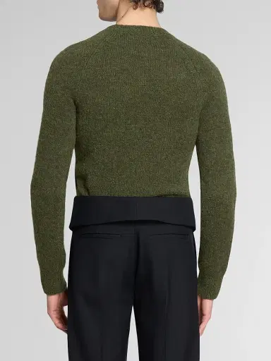Dries Van Noten Men's Alpaca-Blend Crewneck Sweater | Thumbnail 3 Dries Van Noten Men's Alpaca-Blend Crewneck Sweater | Thumbnail 3