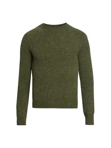Dries Van Noten Men's Alpaca-Blend Crewneck Sweater | Thumbnail 1 Dries Van Noten Men's Alpaca-Blend Crewneck Sweater | Thumbnail 1