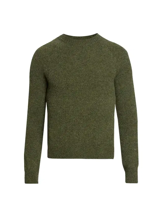 Dries Van Noten Men's Alpaca-Blend Crewneck Sweater