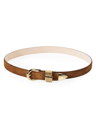 Déhanche Women's Hollyhock Suede Belt | Thumbnail 2