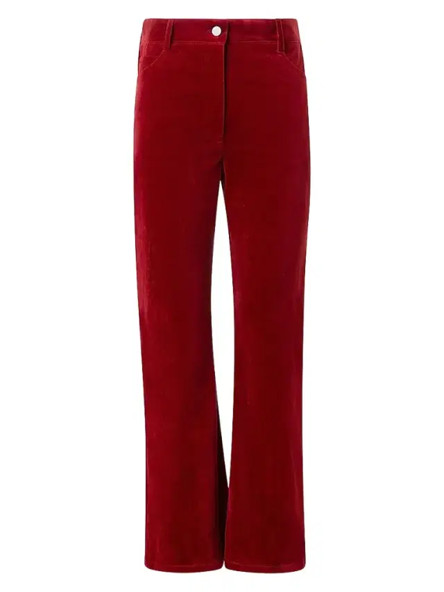 Akris punto Women's Cali Velvet Boot-Cut Crop Pants