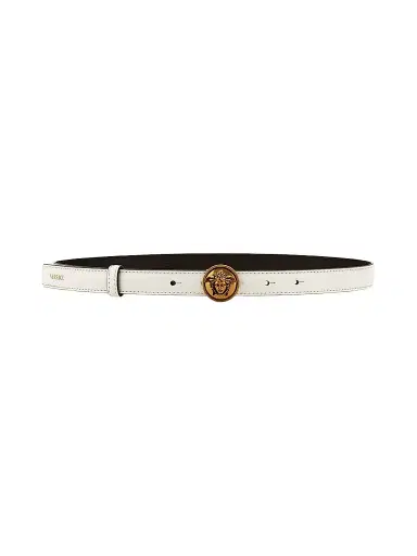Versace Women's Logo Leather Belt | Thumbnail 1