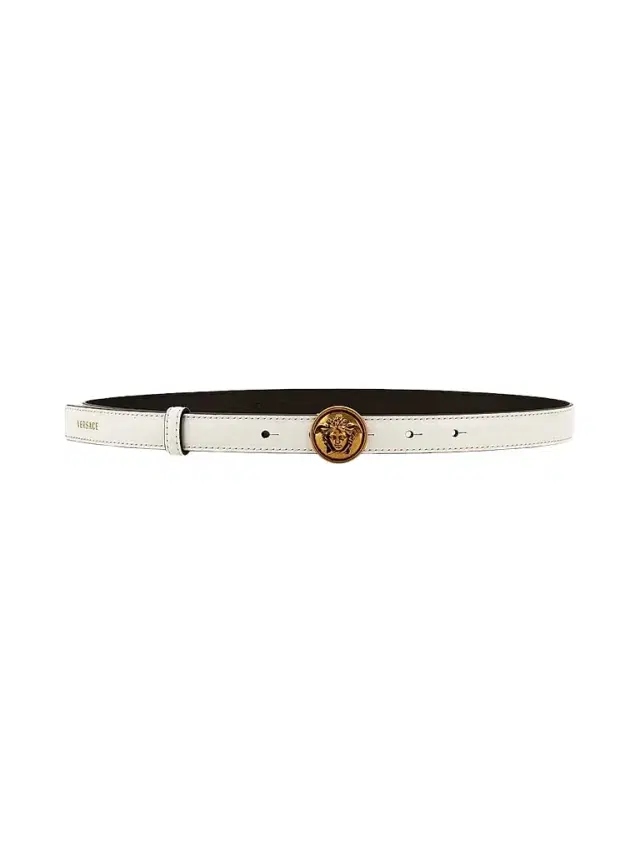 Versace Women's Logo Leather Belt