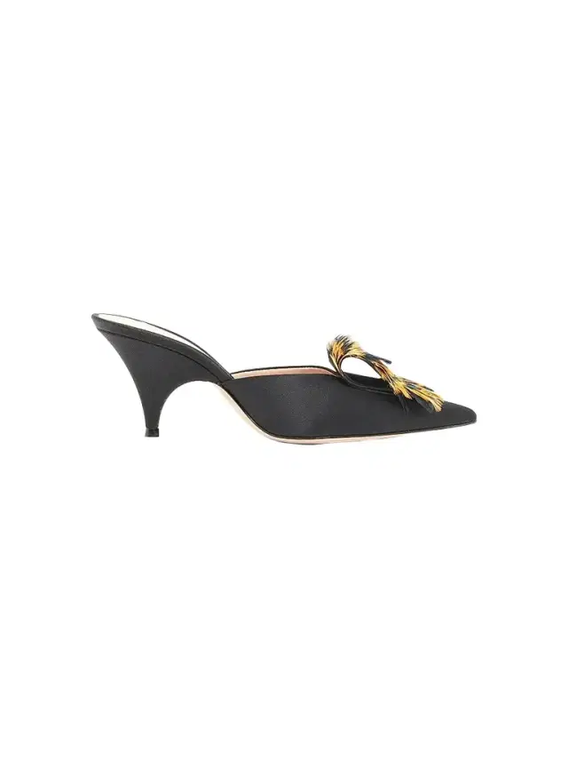 Gianvito Rossi Women's 70MM Crepe Satin Stretch Mules