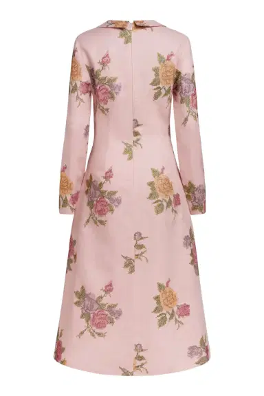 Markarian Gretel Cross Stitch Linen Midi Dress | Thumbnail 3 Markarian Gretel Cross Stitch Linen Midi Dress | Thumbnail 3