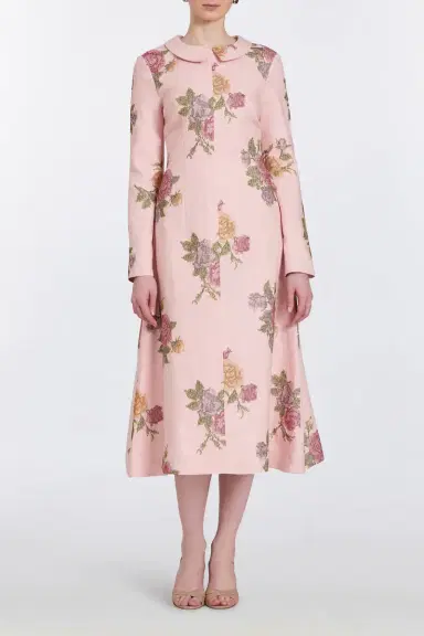 Markarian Gretel Cross Stitch Linen Midi Dress | Thumbnail 5 Markarian Gretel Cross Stitch Linen Midi Dress | Thumbnail 5