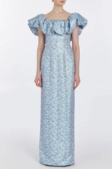 Markarian Rowan Daisy Brocade Gown | Thumbnail 3 Markarian Rowan Daisy Brocade Gown | Thumbnail 3