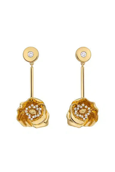 BUDDHA MAMA Diamond Shirley Poppy Earrings | Thumbnail 1
