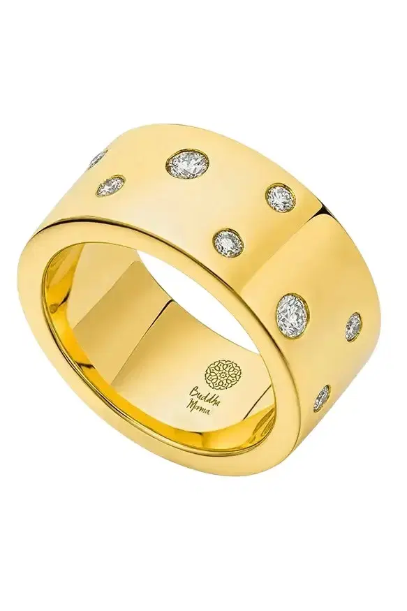 BUDDHA MAMA Diamond Scattered Band Ring