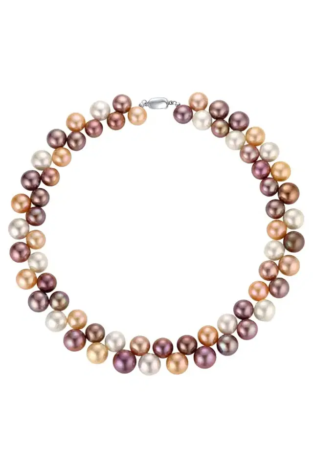 BAGGINS Diamond Muiticolor Freshwater Paerl Cleopatra Necklace