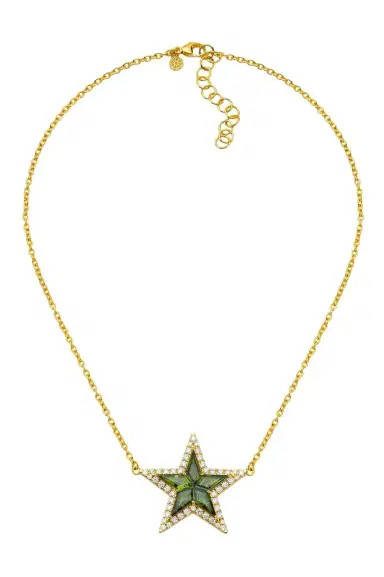 BUDDHA MAMA Diamond Tourmaline Kite Star Necklace | Thumbnail 1