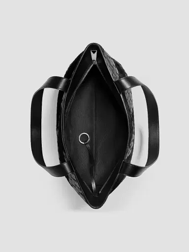 Bottega Veneta Men's Small Intrecciato Leather & Suede Tote | Thumbnail 4 Bottega Veneta Men's Small Intrecciato Leather & Suede Tote | Thumbnail 4