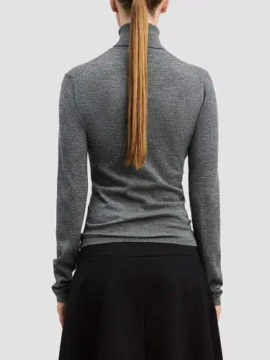 DEREK LAM 10 CROSBY Women's David Mercerized Wool-Cashmere Turtleneck Top | Thumbnail 3 DEREK LAM 10 CROSBY Women's David Mercerized Wool-Cashmere Turtleneck Top | Thumbnail 3