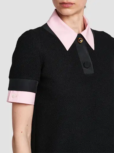 MOSCHINO Women's Contrast-Trim Wool-Blend Mini Dress | Thumbnail 5 MOSCHINO Women's Contrast-Trim Wool-Blend Mini Dress | Thumbnail 5