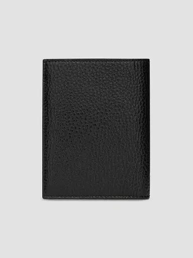 Saint Laurent Men's Tiny Cassandre Credit Card Wallet in Grained Leather | Thumbnail 2 Saint Laurent Men's Tiny Cassandre Credit Card Wallet in Grained Leather | Thumbnail 2