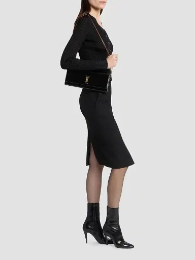 Saint Laurent Women's Kate Clutch in Patent Leather | Thumbnail 2 Saint Laurent Women's Kate Clutch in Patent Leather | Thumbnail 2