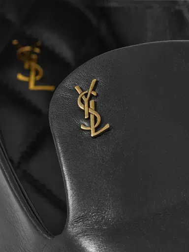 Saint Laurent Women's Alain Slippers in Smooth Leather | Thumbnail 5 Saint Laurent Women's Alain Slippers in Smooth Leather | Thumbnail 5