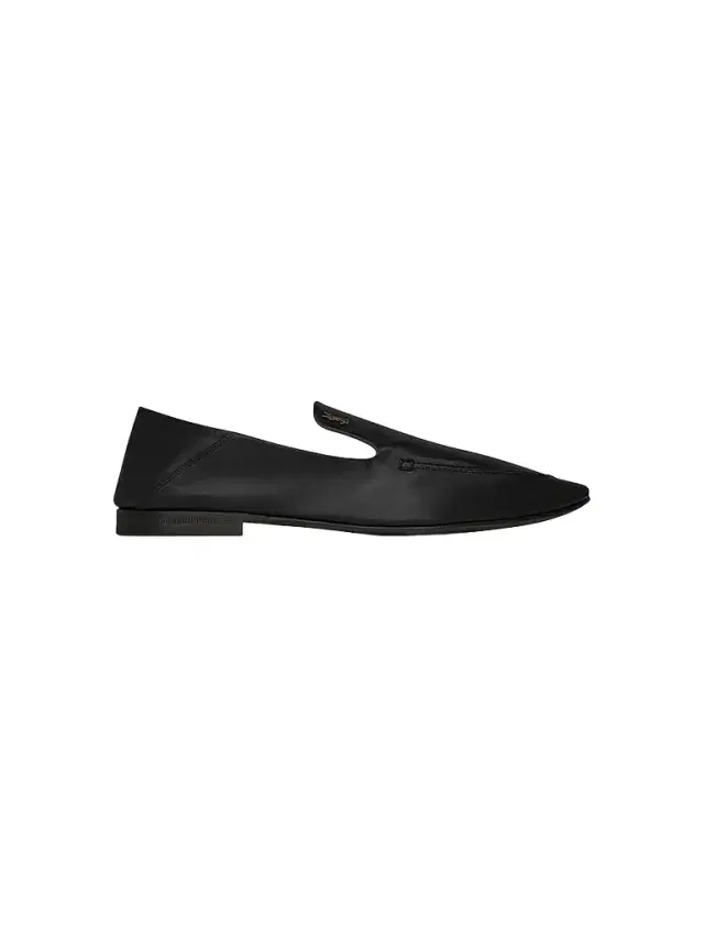 Saint Laurent Women's Alain Slippers in Smooth Leather