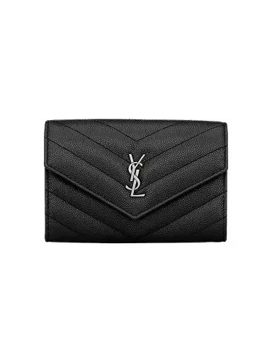 Saint Laurent Women's Cassandre Matelasse Small Envelope Wallet | Thumbnail 1 Saint Laurent Women's Cassandre Matelasse Small Envelope Wallet | Thumbnail 1
