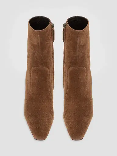 Saint Laurent Women's Opyum Booties in Suede | Thumbnail 4