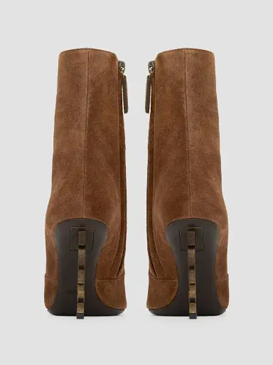 Saint Laurent Women's Opyum Booties in Suede | Thumbnail 5