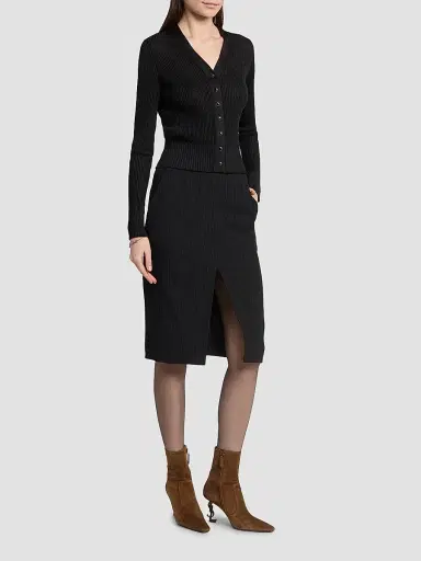Saint Laurent Women's Opyum Booties in Suede | Thumbnail 7