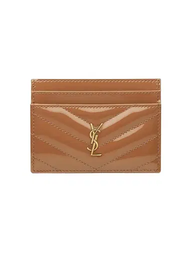 Saint Laurent Women's Cassandre Card Case in Patent Leather | Thumbnail 1 Saint Laurent Women's Cassandre Card Case in Patent Leather | Thumbnail 1