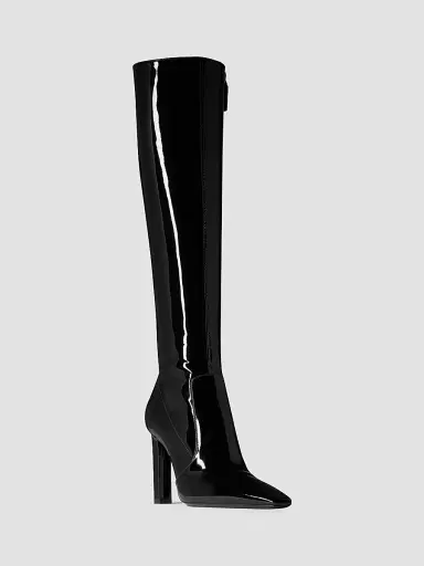 Saint Laurent Women's Francoise Boots in Patent Leather | Thumbnail 2 Saint Laurent Women's Francoise Boots in Patent Leather | Thumbnail 2