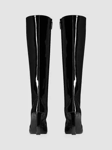 Saint Laurent Women's Francoise Boots in Patent Leather | Thumbnail 5 Saint Laurent Women's Francoise Boots in Patent Leather | Thumbnail 5