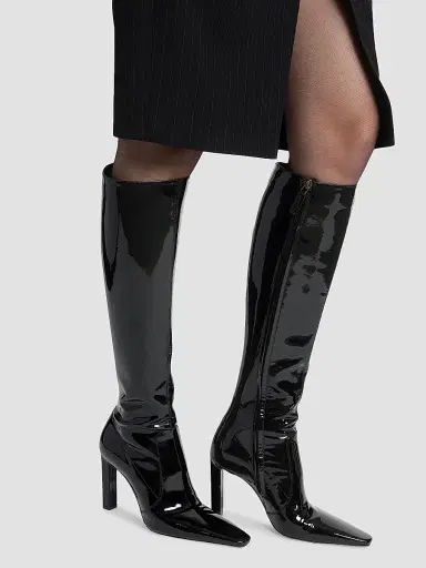 Saint Laurent Women's Francoise Boots in Patent Leather | Thumbnail 7 Saint Laurent Women's Francoise Boots in Patent Leather | Thumbnail 7