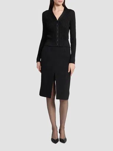Saint Laurent Women's Folie Slingback Pumps in Smooth Leather and Faux-Python | Thumbnail 5