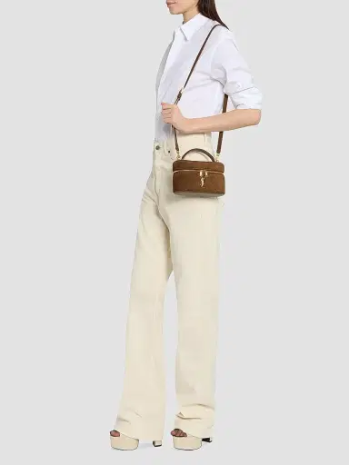 Saint Laurent Women's Suede Gaby Vanity Bag | Thumbnail 4 Saint Laurent Women's Suede Gaby Vanity Bag | Thumbnail 4